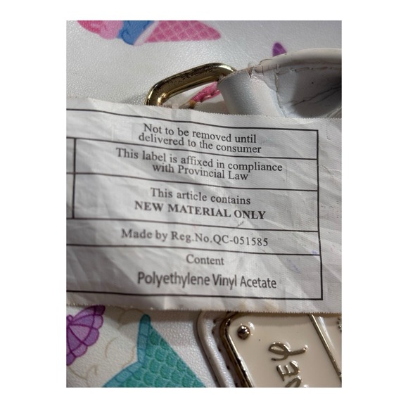 Disney Loungefly Ice Cream Cone Satchel White Pastel Print  Double Zip Handbag - Picture 15 of 16